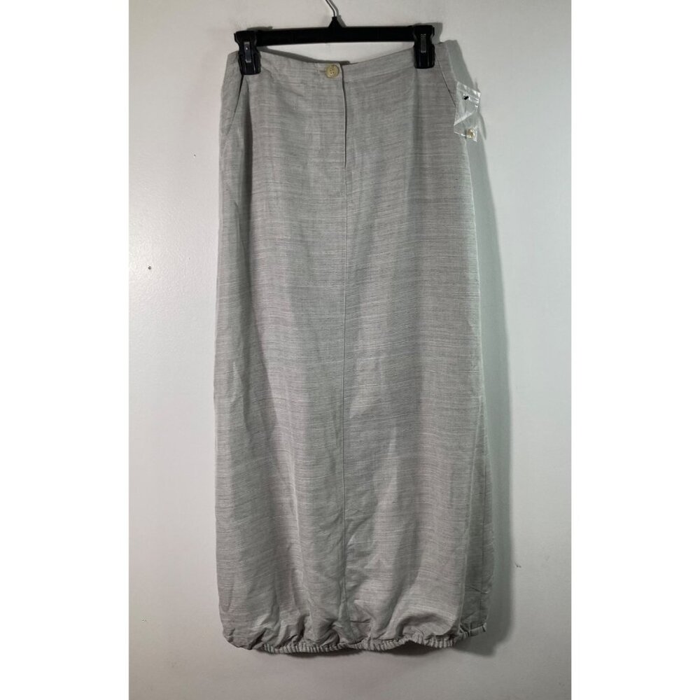 Womens Vintage Anne Klein Viscose Mohair Midi Ballon Skirt Size 2‎ NWT Gray